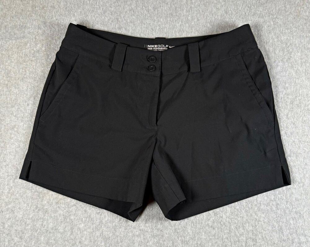 Nike Golf Tour Performance Dri-FIT Women’s Black Shorts Sz 4 4" Inseam